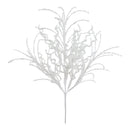 Melrose White Glitter Twig Bush (Set of 6)