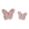 Melrose Wood Floral Patterned Butterfly Decor (Set of 2)