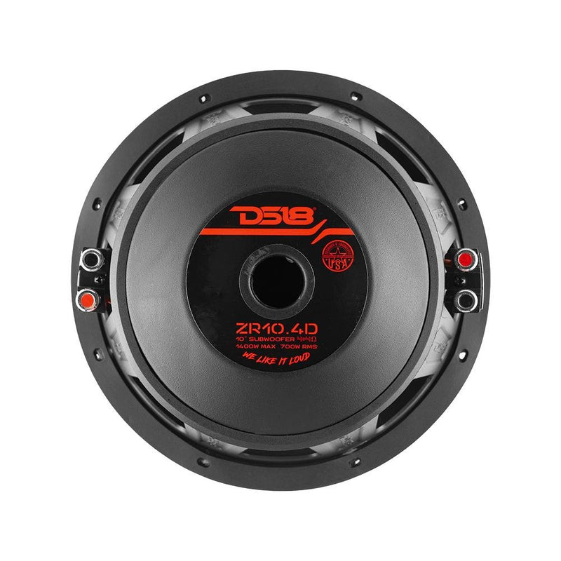 DS18 ZR10.4D 10" Woofer 700W RMS DVC 4 Ohm