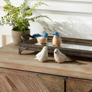 Melrose Blue Birds Sitting Figurine (Set of 4)
