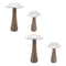 Melrose Wood Mushroom Decor (Set of 4)