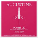 Augustine Acoustic Phosphor Bronze Guitar Strings Extra-Light (11-52) – 12-Pack