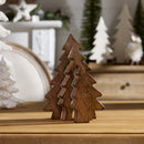 Melrose Wood Pine Tree Nesting Display (Set of 2)
