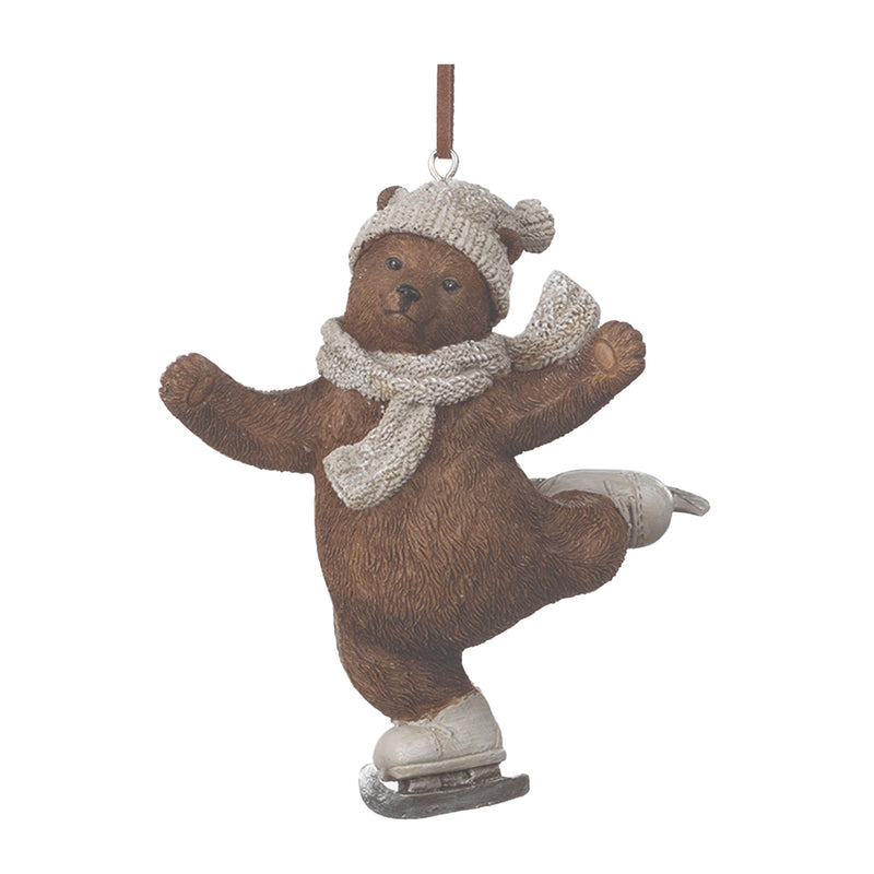 Melrose Skate and Snowboard Bear Ornament (Set of 4)