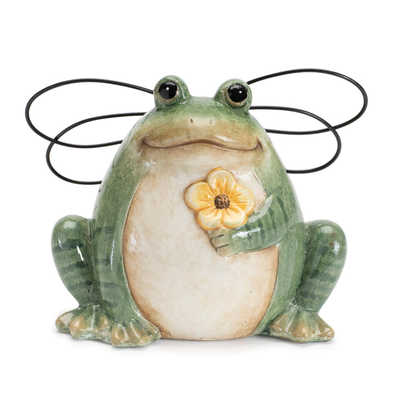 Ceramic Garden Frog with Wings (Set of 6)