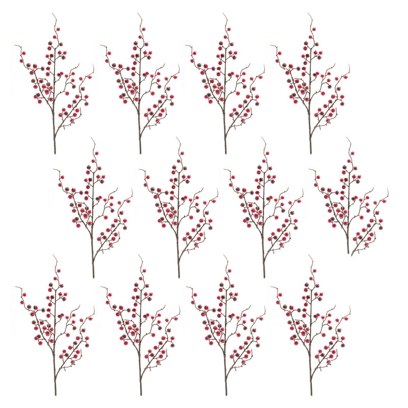 Melrose Iced Berry Twig Spray (Set of 12)