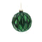 Melrose Green Textured Harlequin Glass Ornament (Set of 6)