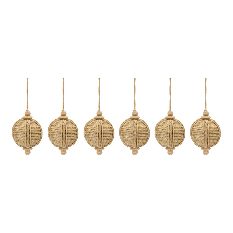 Melrose Jute Onion Ornament (Set of 6)