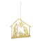 Metal Holy Family Cut Out Ornament (Set of 12)