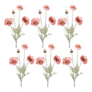 Melrose Poppy Floral Spray (Set of 6)