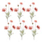 Melrose Poppy Floral Spray (Set of 6)