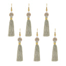 Melrose Jeweled Tassel Ornament (Set of 6)