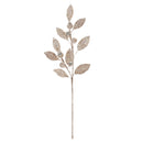 Melrose Beaded Silver Leaf Stem (Set of 2)