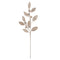 Melrose Beaded Silver Leaf Stem (Set of 2)