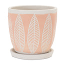 Melrose Stone Planter with Plate Set of 2 Planter