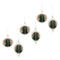 Melrose Mercury Glass Ornament with Pine Trees (Set of 6)