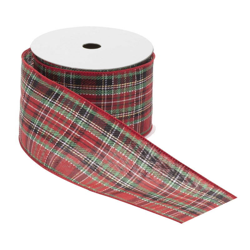 Melrose Tartan Plaid Wired Ribbon (Set of 2)