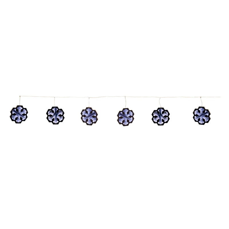 Melrose Snowflake Ekkolight Garland 68"L