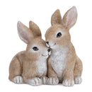 Melrose Woodland Bunny Couple Figurine (Set of 2) Beige Decor Home Accent