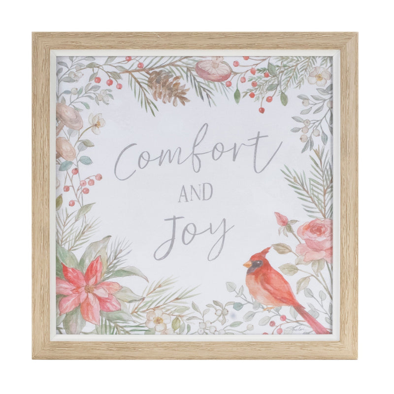 Melrose Framed Winter Cardinal Sentiment Print (Set of 3)