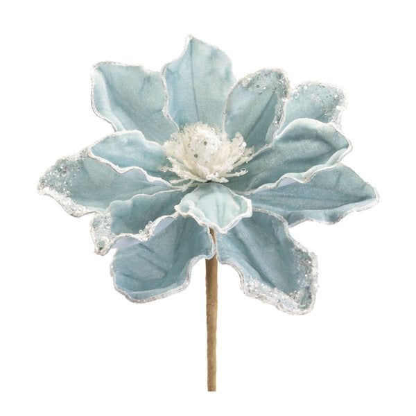 Melrose Beaded Magnolia Flower Stem (Set of 6)