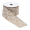 Melrose Snowflake Print Wired Ribbon 2.5" x 10 Yds.
