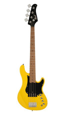 Cort GB Short Scale Bass Guitar w/ Gig-bag Yellow Crush