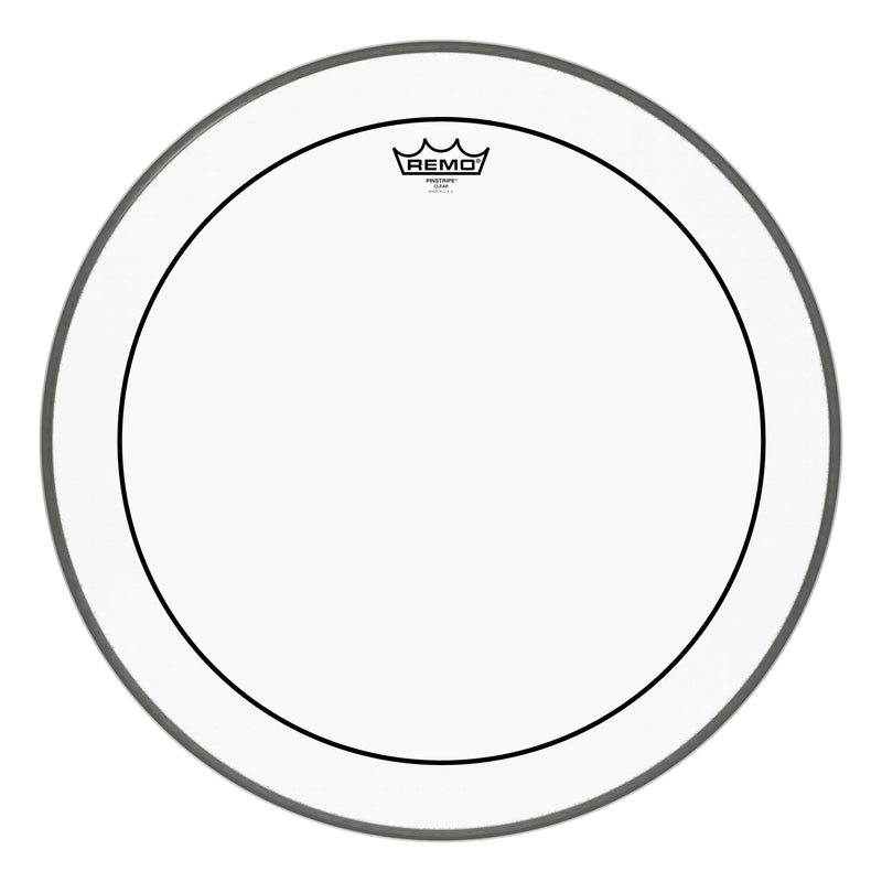 Remo Pinstripe Clear 20" Bass Drumhead, PS-1320-00