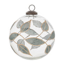 Melrose Leaf Etched Ball Ornament (Set of 4)