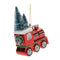 Melrose Glittered Glass Train Ornament (Set of 6)