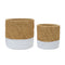 Melrose Woven Stone Planter Set of 2 Planter