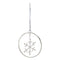 Melrose Jeweled Metal Hanging Snowflake Ornament (Set of 12)