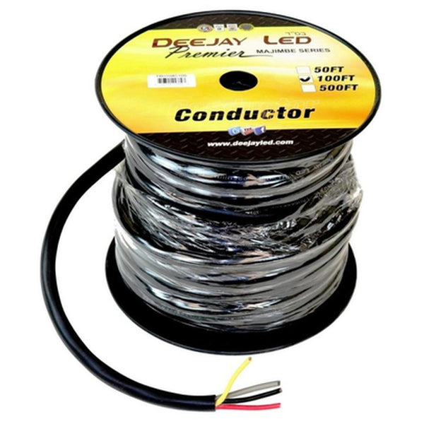 DEEJAY LED 36ft Multi-Amp Cable 10RCA Medusa Blue TBHMED36BLUE
