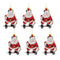 Melrose Glass Skateboarding Santa Oranment (Set of 6)