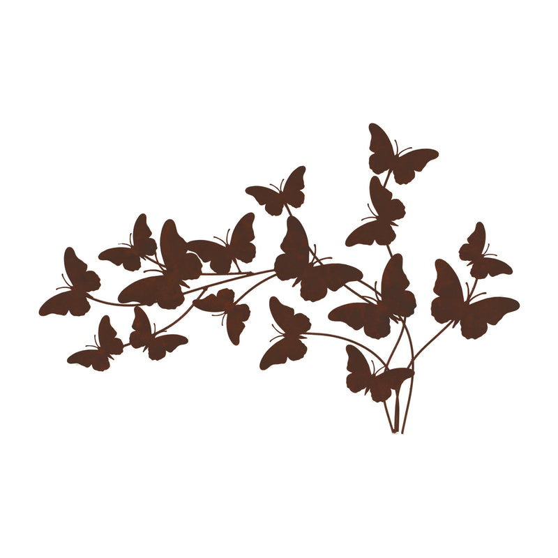 Melrose Rusted Metal Butterfly Wall Sculpture 28.75"L