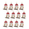 Melrose Glittered Glass Owl Ornament (Set of 12)