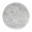 Melrose Round Etched Metal Tray 13.5"D