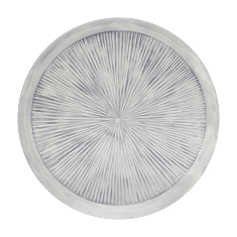 Melrose Round Etched Metal Tray 13.5"D
