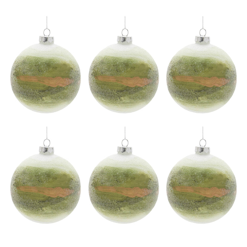 Melrose Beaded Glass Ball Ornament (Set of 6)