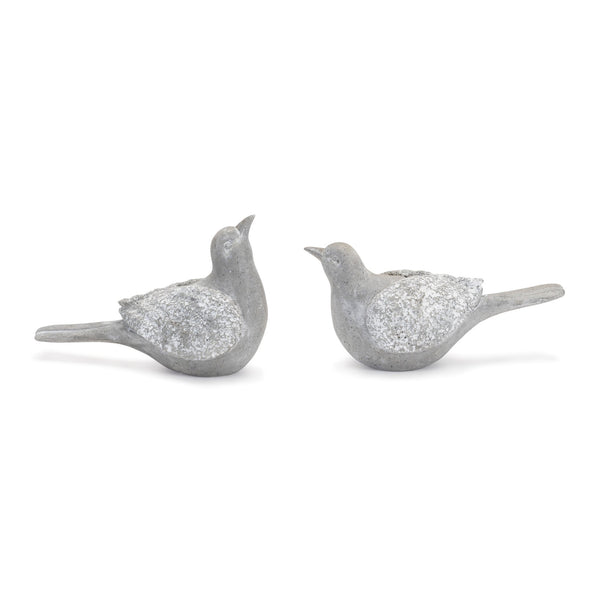 Melrose Stone Garden Bird Figurine (Set of 4)