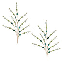 Melrose Green Jewel Bead Spray (Set of 2)