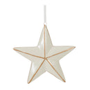 Melrose Ceramic Star and Snowflake Ornament (Set of 6)