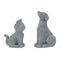 Melrose Modern Sitting Dog and Cat Figurine (Set of 4)