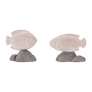 Melrose Fish on Rock Decor (Set of 4)