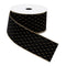 Melrose Black Wired Ribbon (Set of 2)
