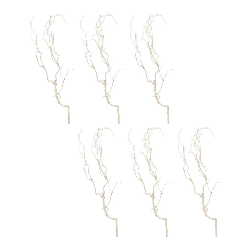 Melrose Glittered White Twig Branch (Set of 6)