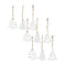 Melrose Wood Tree Tag Ornament with Beaded Hanger (Set of 9)