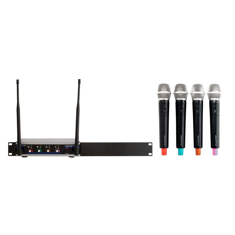 VocoPro Digital-Quad-H 4-Channel UHF Wireless Handheld Microphone System