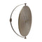 Melrose 16” Bronze Metal Stand Wall Clock, Bronze, Industrial, Battery Operated