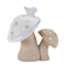 Melrose Porcelain Mushroom Decor (Set of 6)